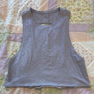 lululemon athletica Heather Gray Muscle Tee